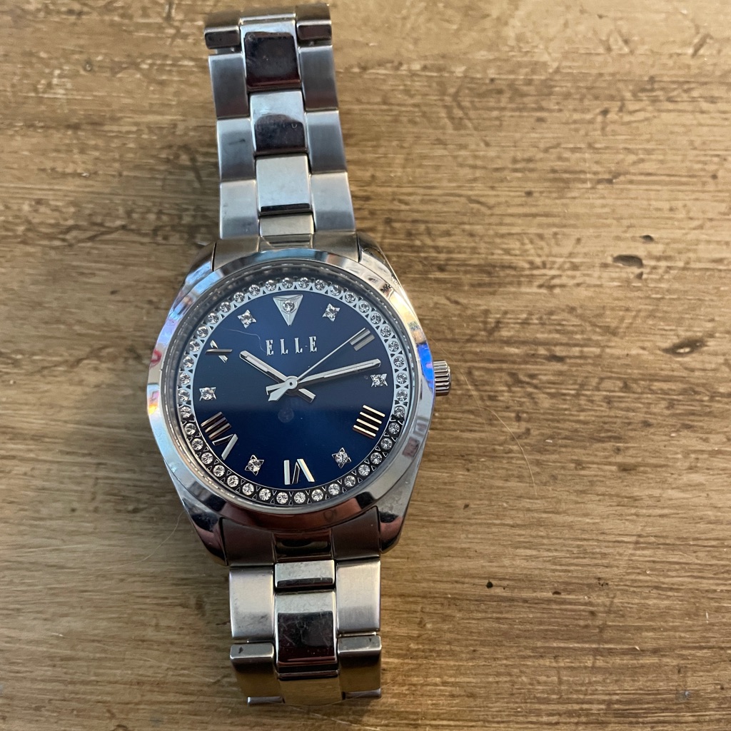 Elle Watch With Silver Band And Deep Blue Dial